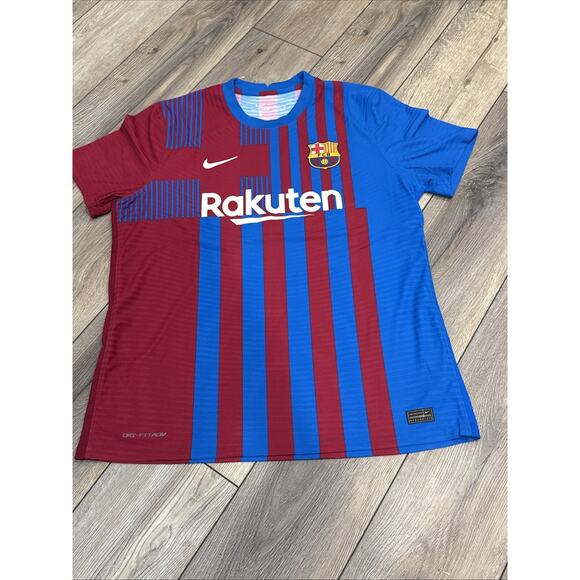 NEW BARCELONA 2021/22 HOME JERSEY XL PLAYER VERSION ADV - Picture 1 of 9